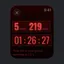 An Explanatory disection of the deadline view. The years and days are one component, and the countdown displaying hours, minutes and seconds is another component